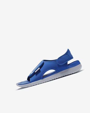 Royal / Grey Nike Sunray Adjust 5 V2 Girls' Sandals | CA_2677