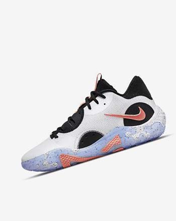 White / Black / Blue / Red Nike PG 6 Men's Basketball Shoes | CA_2205