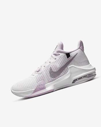White / Black Nike Air Max Impact 3 Men's Basketball Shoes | CA_2721