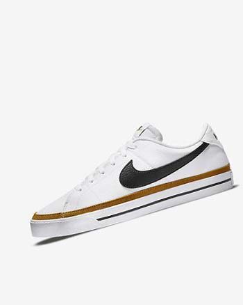 White / Black Nike Court Legacy Men's Sneakers | CA_4573