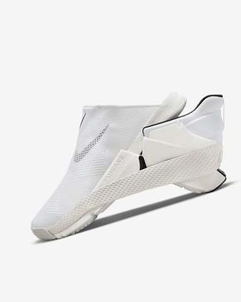 White / Black Nike Go FlyEase Men's Sneakers | CA_2647