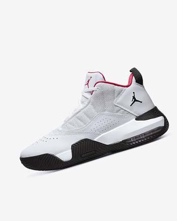 White / Black / Pink Nike Jordan Stay Loyal Men's Basketball Shoes | CA_2727