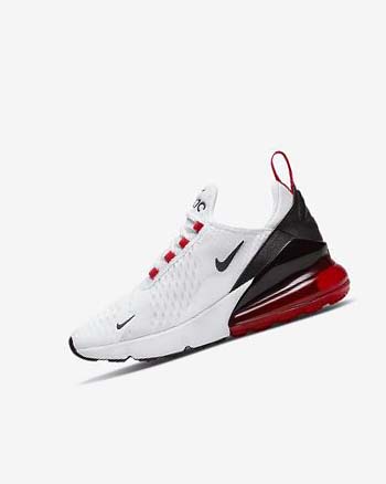 White / Black / Red / Grey Nike Air Max 270 Boys' Casual Shoes | CA_2683