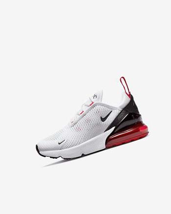 White / Black / Red / Grey Nike Air Max 270 Boys' Casual Shoes | CA_2907