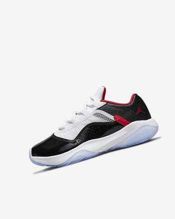 White / Black / Red Nike Air Jordan 11 CMFT Low Boys' Basketball Shoes | CA_4683