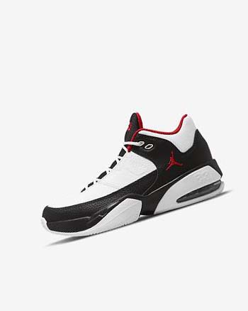 White / Black / Red Nike Jordan Max Aura 3 Boys' Basketball Shoes | CA_1107