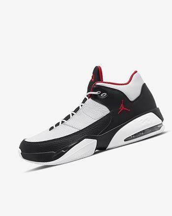 White / Black / Red Nike Jordan Max Aura 3 Men's Basketball Shoes | CA_2854