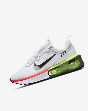 White / Blue / Black Nike Air Max 2021 Men's Casual Shoes | CA_4983