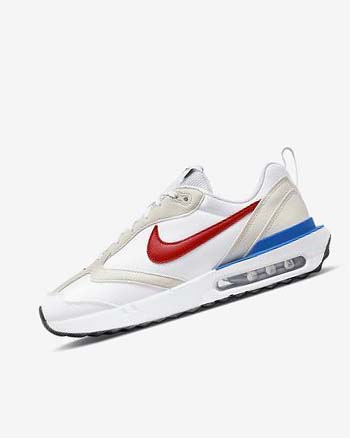White / Blue / Black / Red Nike Air Max Dawn Men's Sneakers | CA_3026