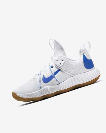 White / Blue Nike React HyperSet Men's Volleyball Shoes | CA_5441