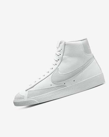 White / Green Nike Blazer Mid '77 Next Nature Women's Sneakers | CA_4563