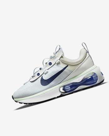 White / Green / Obsidian Nike Air Max 2021 Women's Casual Shoes | CA_2468