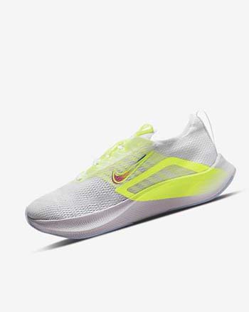White / Green / Platinum Nike Zoom Fly 4 Premium Women's Running Shoes | CA_2567
