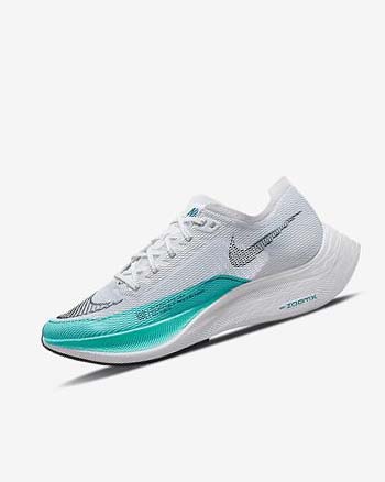 White / Green / Turquoise / Black Nike ZoomX Vaporfly Next% 2 Women's Running Shoes | CA_4928