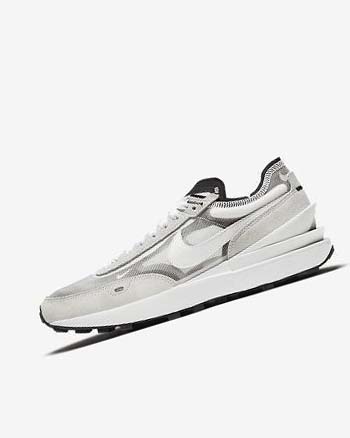 White / Grey / Black Nike Waffle One Men's Sneakers | CA_5048