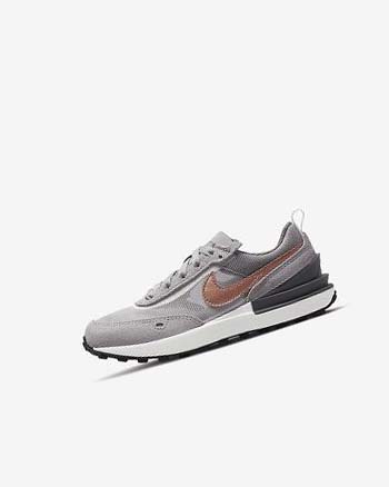 White / Grey / Metal Red Brown Nike Waffle One Boys' Sneakers | CA_2616