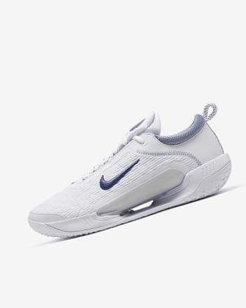 White / Grey / Navy Nike Court Zoom NXT Men's Tennis Shoes | CA_2924