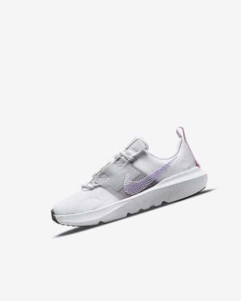 White / Grey / Pink / Purple Nike Crater Impact Boys' Sneakers | CA_2519