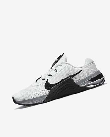 White / Grey / Platinum / Black Nike Metcon 7 Women's Training Shoes | CA_2984