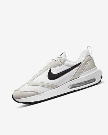 White / Light Beige / Black Nike Air Max Dawn Men's Sneakers | CA_4729