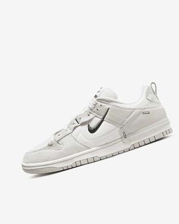 White / Light Beige / Black Nike Dunk Low Disrupt 2 Women's Sneakers | CA_3072
