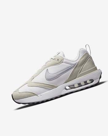 White / Light Beige / Black / Purple Nike Air Max Dawn Women's Sneakers | CA_2978