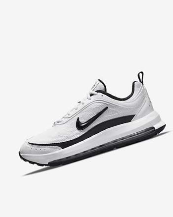 White / Light Red / Black Nike Air Max AP Men's Sneakers | CA_4634