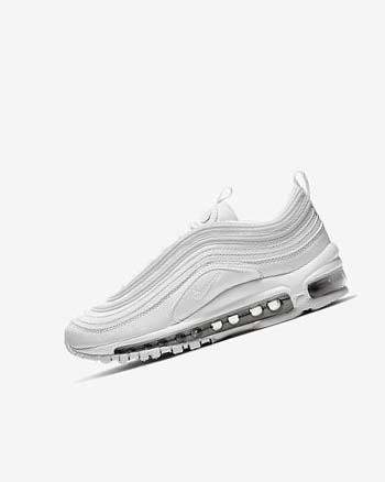 White / Metal Silver / White Nike Air Max 97 Girls' Casual Shoes | CA_4960