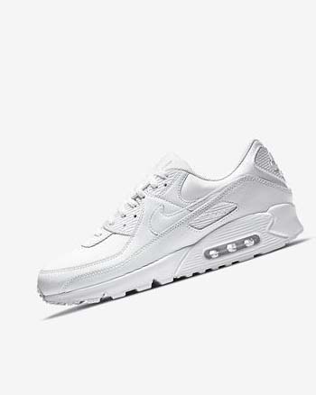 White Nike Air Max 90 LTR Men's Casual Shoes | CA_4824