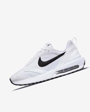 White / Orange / Black Nike Air Max Dawn Women's Sneakers | CA_5532