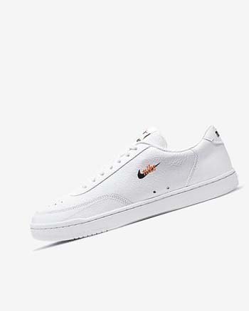 White / Orange / Black Nike Court Vintage Premium Men's Sneakers | CA_2789