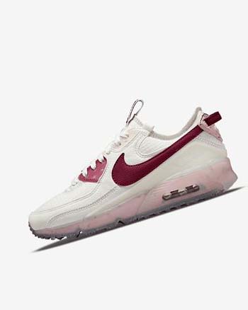 White / Pink / Burgundy Nike Air Max Terrascape 90 Women's Sneakers | CA_3173