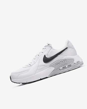 White / Platinum / Black Nike Air Max Excee Women's Sneakers | CA_4908