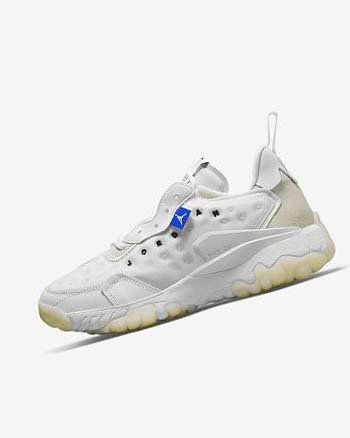 White / Platinum / Black Nike Jordan Delta 2 Men's Basketball Shoes | CA_2498