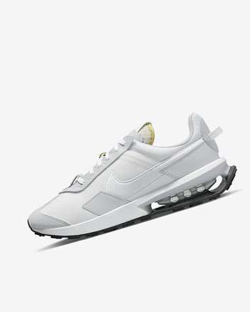 White / Platinum / Grey / White Nike Air Max Pre-Day Men's Sneakers | CA_5205