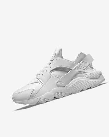 White / Platinum Nike Air Huarache Men's Sneakers | CA_2772