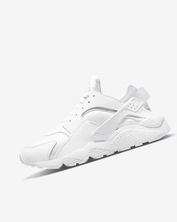 White / Platinum Nike Air Huarache Women's Sneakers | CA_3100
