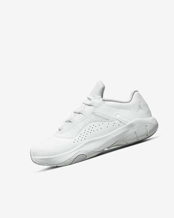 White / Platinum Nike Air Jordan 11 CMFT Low Boys' Basketball Shoes | CA_4571