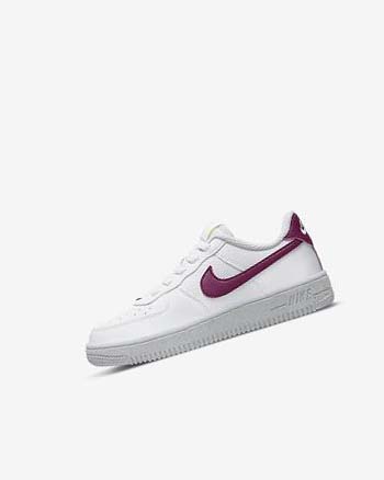 White / Platinum Nike Force 1 Next Nature Boys' Shoes | CA_3251