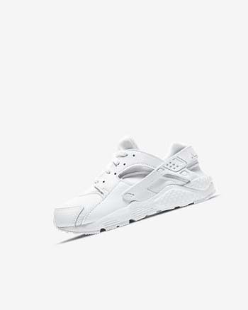 White / Platinum / White Nike Huarache Run Boys' Shoes | CA_2812