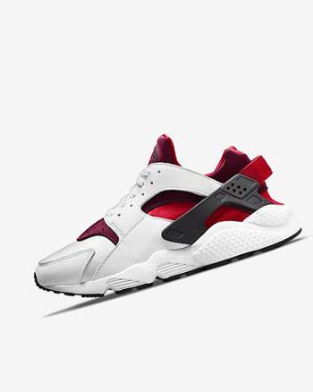 White / Red / Black / Red Nike Air Huarache Men's Sneakers | CA_5597