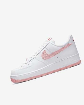 White / Red Nike Air Force 1 '07 Women's Sneakers | CA_2640