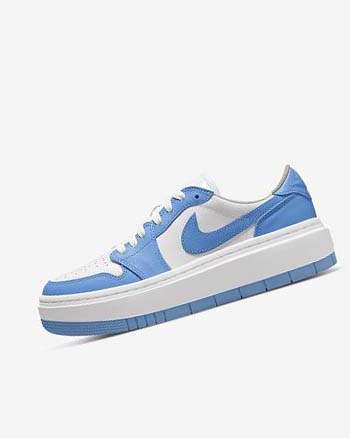 White / White Black / Blue Nike Air Jordan 1 Elevate Low SE Women's Sneakers | CA_5341