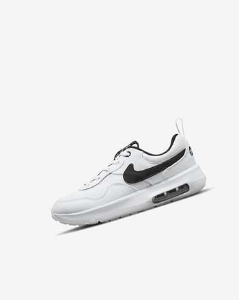 White / White / Black Nike Air Max Motif Girls' Shoes | CA_2351