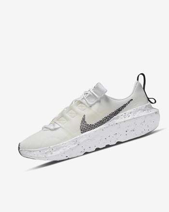 White / White / Black Nike Crater Impact Women's Sneakers | CA_4770