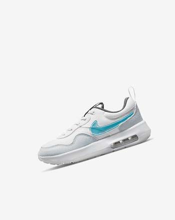 White / White / Blue Grey Nike Air Max Motif Boys' Shoes | CA_2672
