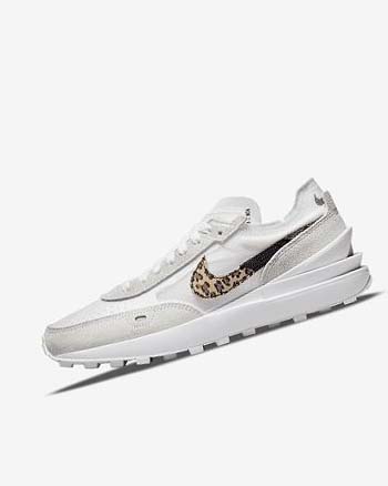 White / White / Multicolor Nike Waffle One SE Women's Sneakers | CA_4850