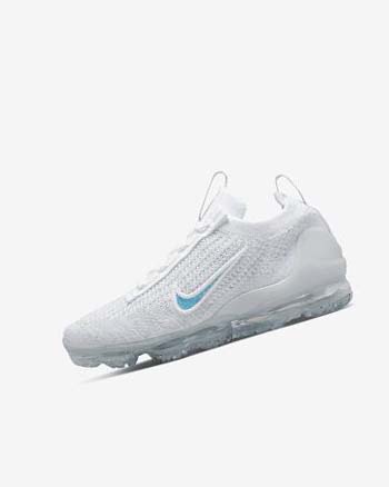White / White Nike Air VaporMax 2021 FK Boys' Sneakers | CA_1201