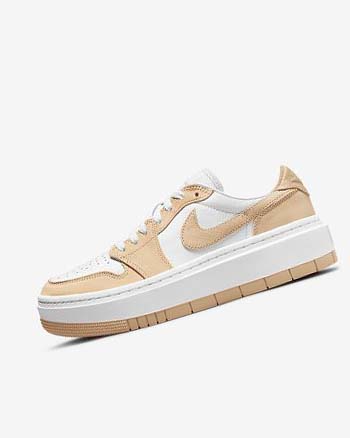 White / White / White Black Nike Air Jordan 1 Elevate Low Women's Sneakers | CA_4897