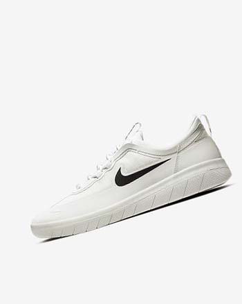 White / White / White / Black Nike SB Nyjah Free 2 Men's Skate Shoes | CA_2731